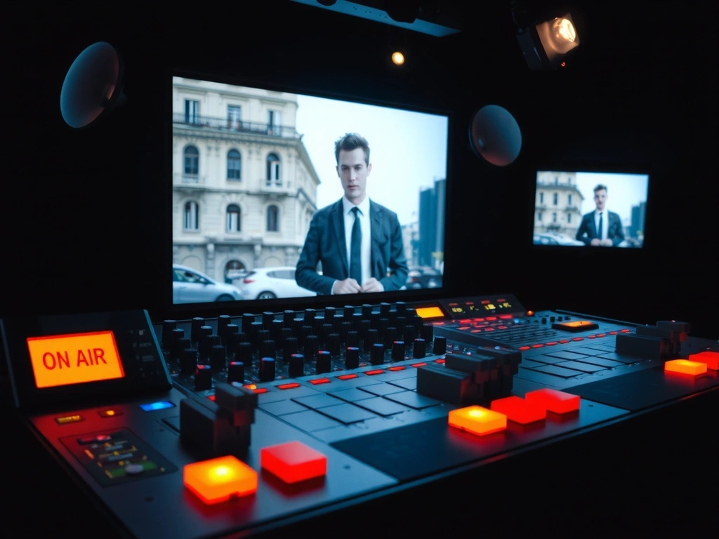 Consola de control de noticias